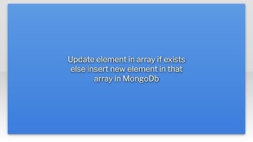Update element in array if exists else insert new element in that array in MongoDb