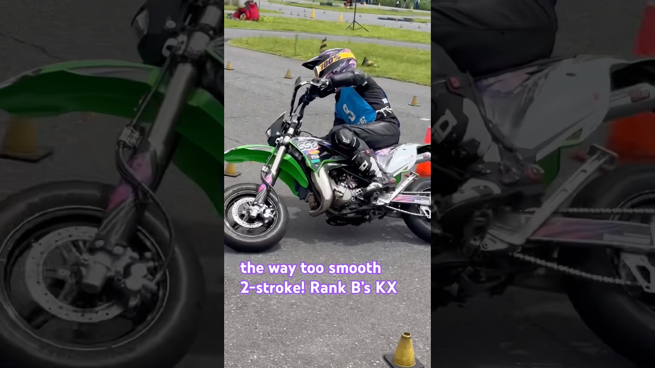 Can you turn this smoothly? Rank B, masa2-san w/ KX112 #kx112 # #motogymkhana