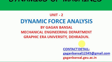 D02L03 ANGULAR VELOCITY AND ACCELERATION OF CONNECTING ROD || GAGAN BANSAL || VIDEO LECTURE