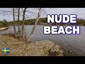 Lake Dip at Natural NUDE Beach 🇸🇪 Sweden