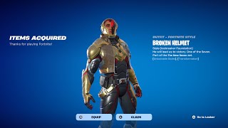 HOW TO GET BROKEN HELMET FOUNDATION SKIN IN FORTNITE!