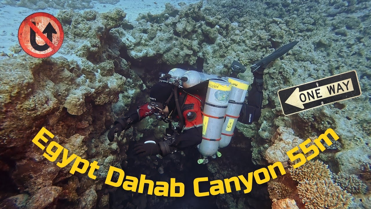 Egypt Dahab Canyon, a diving journey through the cavern world 