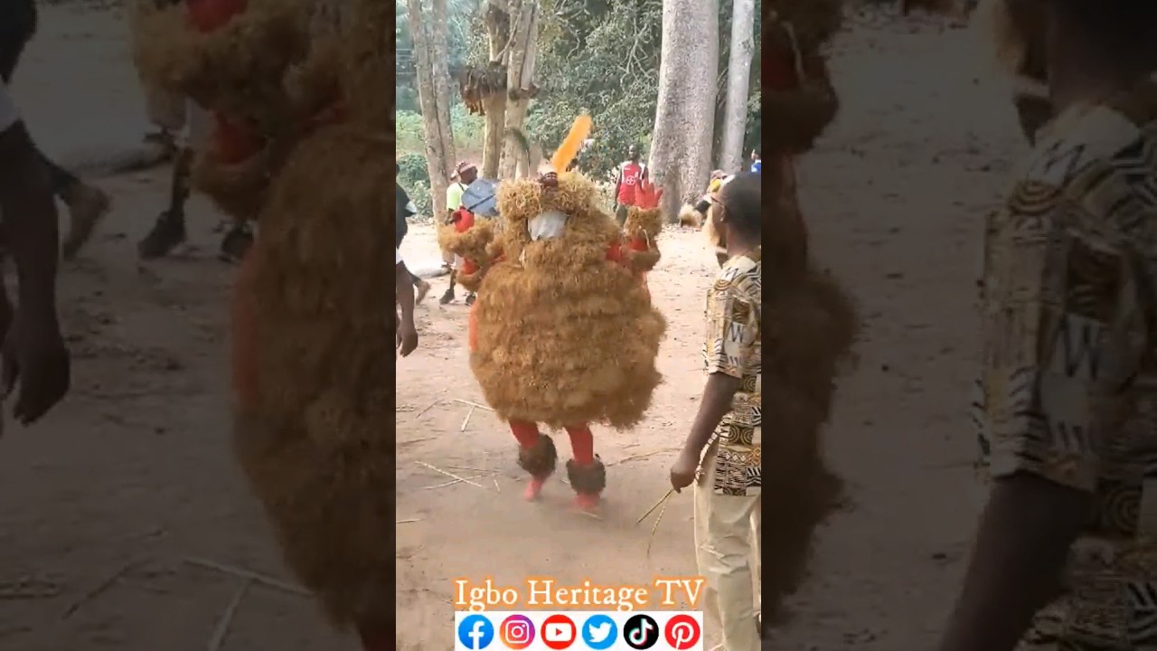 Enjoying African Village Life Mystical  Masquerade: Embracing Tradition 