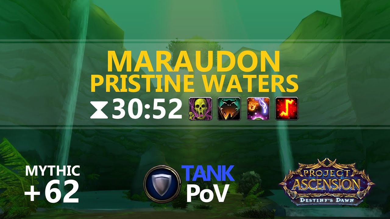 Ascension Season 9 Mythic +62 Pristine Waters - Parry Tank PoV - YouTube