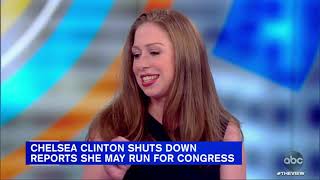 Chelsea Clinton dismisses rumors of possible run for Congress