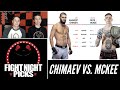 UFC Fight Night: Khamzat Chimaev vs. Rhys McKee Prediction