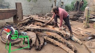 Making a Cleaver Blade From An Old Truck Leaf Spring Manufacturing Process
