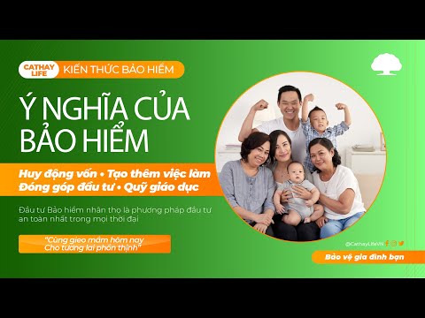 Ý NGHĨA CỦA BẢO HIỂM NHÂN THỌ