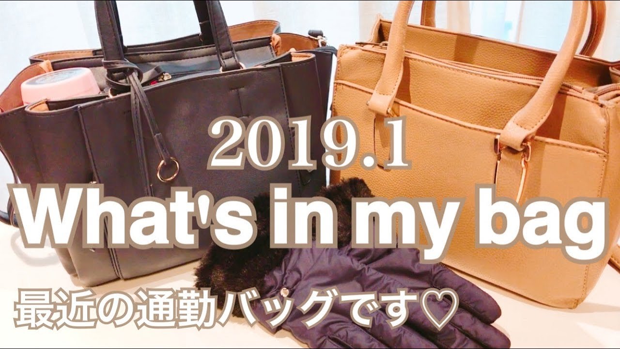 バッグの中身紹介♡2019.1What's in my bag【音フェチ・ASMR】