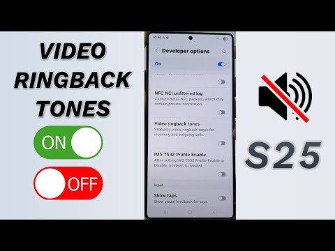 Personalize Calls Enable/Disable Video Ringback Tones Galaxy S25/S25+/Ultra