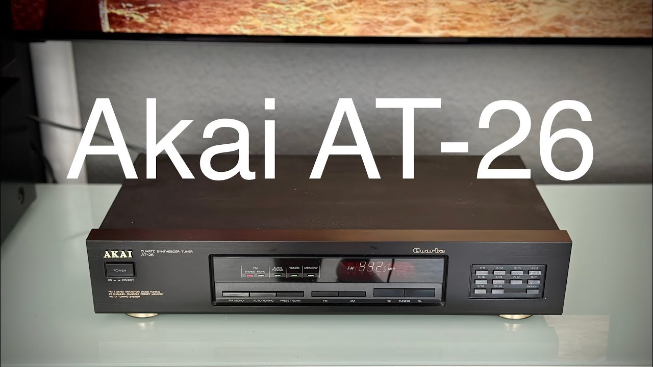 Akai AT-26 quartz synthesizer tuner Test - YouTube
