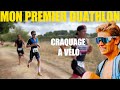 Premier et dernier  duathlon  craquage  vlo mais a va plus vite que prvu en course  pied