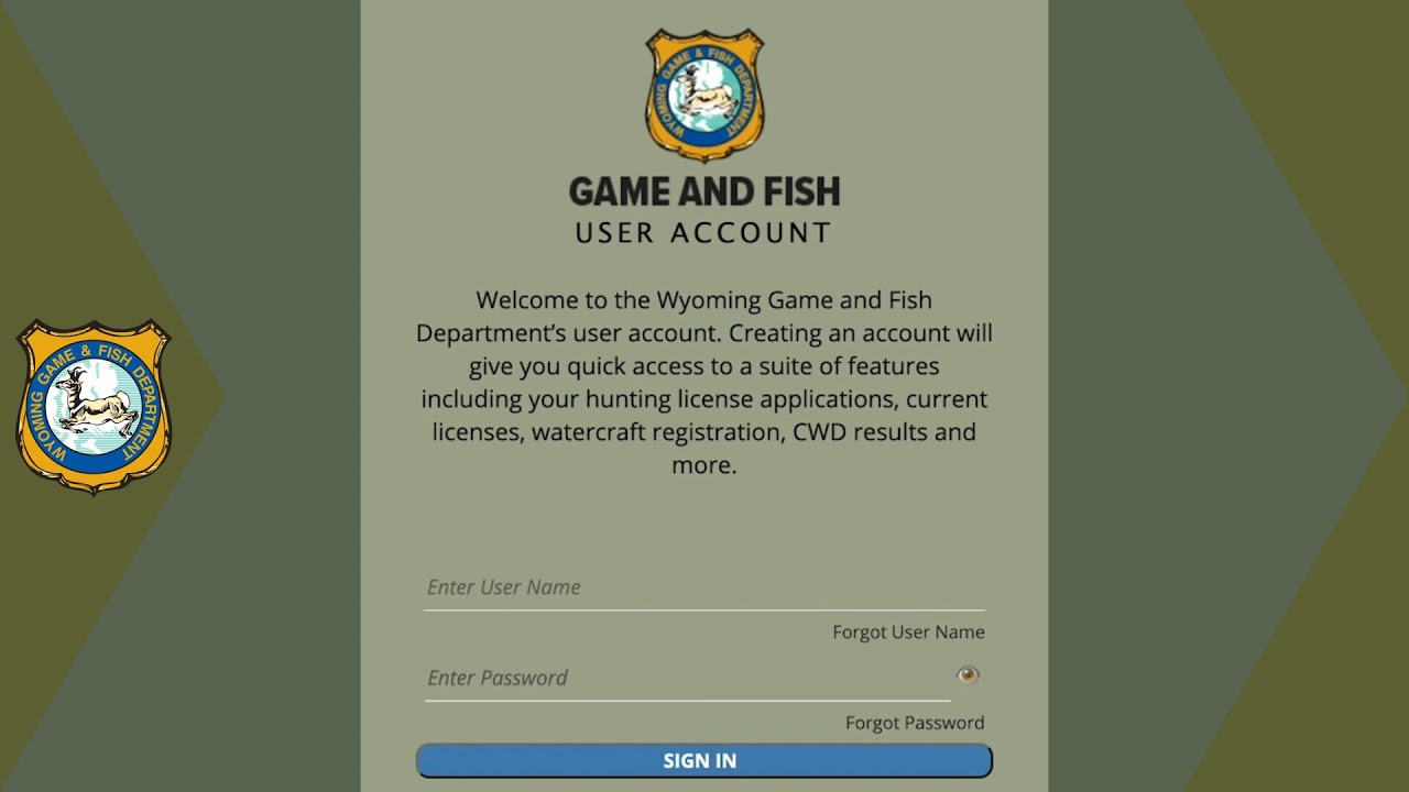 Wyoming Game and Fish Department - Game and Fish launches new user