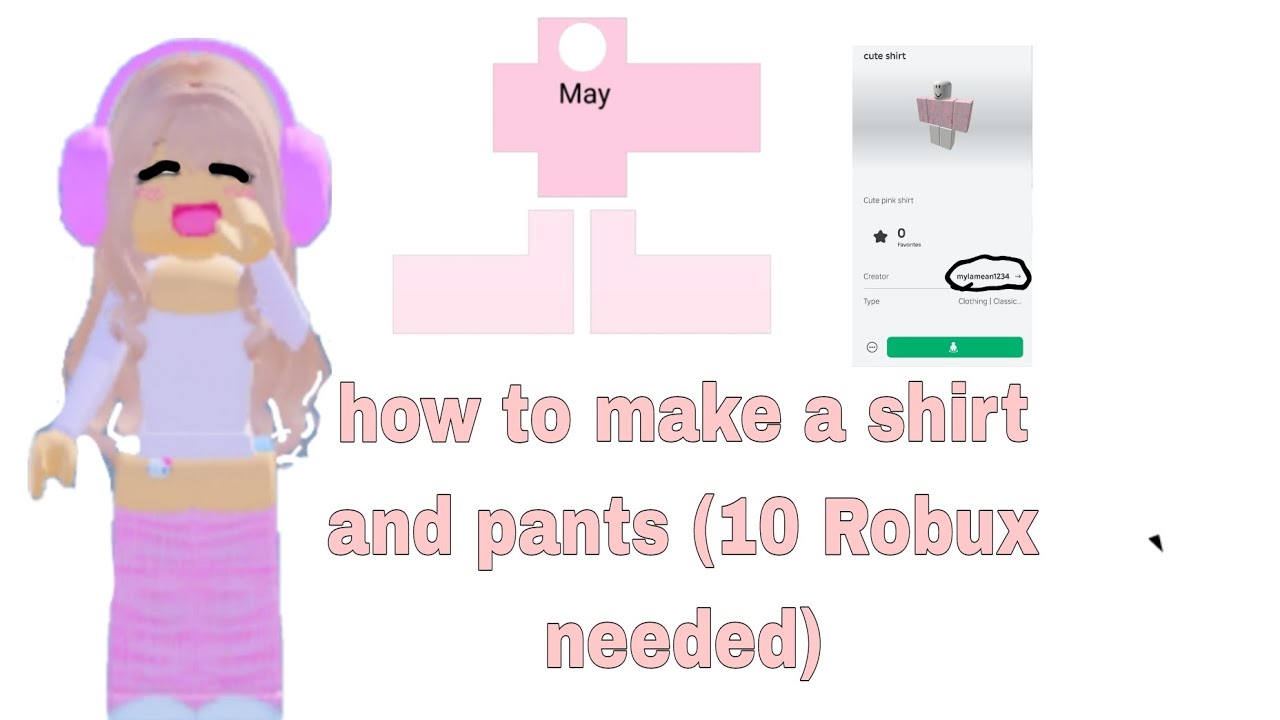 Pant Photo Robux how to makw a shirt and pants on MOIBLE (10 Robux) - YouTube