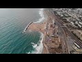 HAIFA - Carmel Beach (Hof Dado) 4K Drone footage
