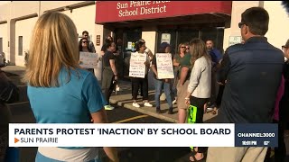 Parents protest Sun Prairie School Board's 'inaction' amid investigation into former dean of