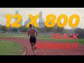 800m track repeats for marathon training