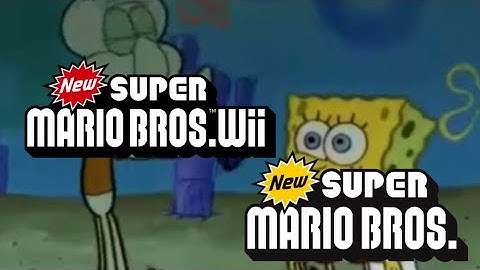 NSMBW vs NSMB Overworld Theme - Squidward Wrong Notes