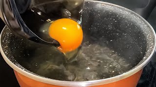 100% Идеальное Яйцо Пашот! ЯЙЦО ПАШОТ за 2 минуты! БЫСТРЫЙ ЗАВТРАК!  POACHD EGG! #asmr #egg
