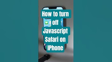 How to turn off Javascript Safari on IPhone
