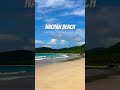 Golden coastine of Nacpan Beach El Nido Palawan