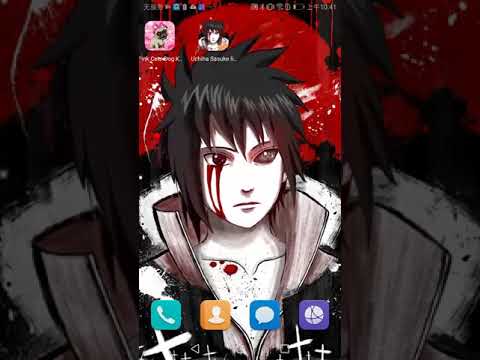 Uchiha Sasuke Live Wallpaper Theme