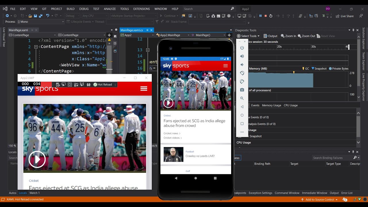 Webview In Xamarin.Forms Using Visual Studio 2019 | Getting Started