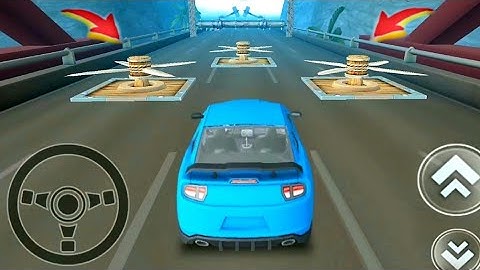 Deadly Race | Blue Sport Car Crashes & Fails - Speed Car Bumps Challenge (Android / IOS Gameplay)
