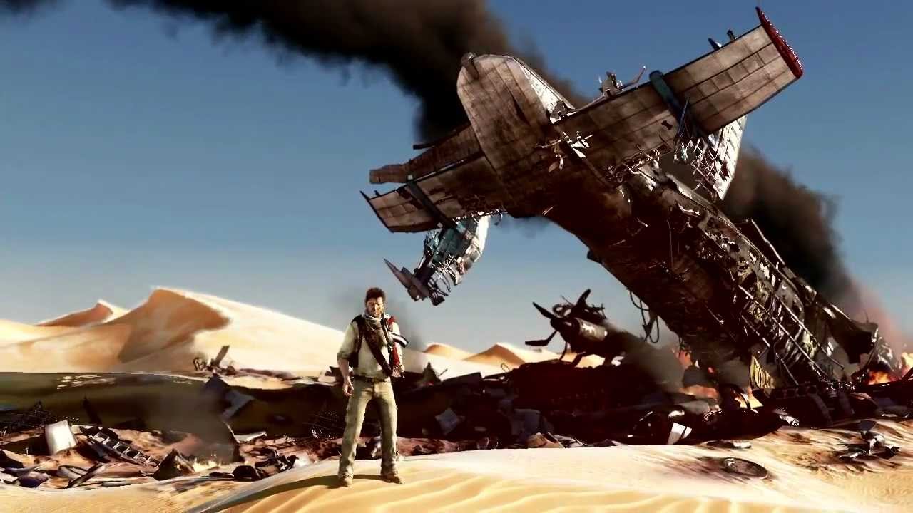 Uncharted: Game vs Movie Trailer Plane Scene Comparison