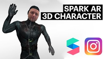 Instagram Filter│How to create a 3D animated character using Mixamo in Spark AR Studio