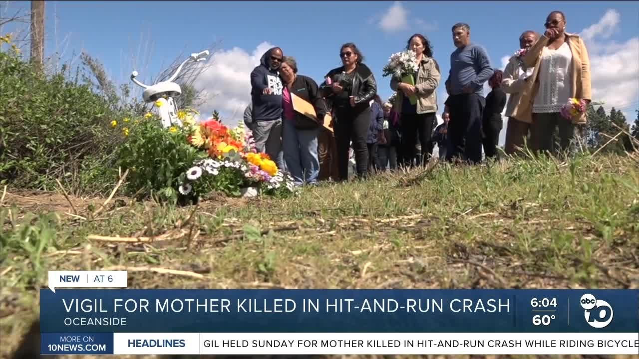 Vigil for mother killed in hit-and-run crash - YouTube