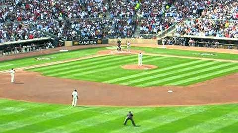 First pitch at Target Field opening day 2010