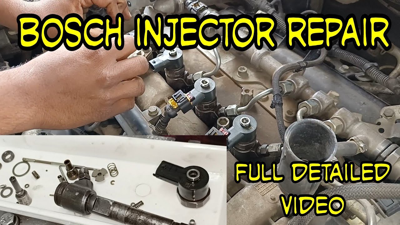 bosch injector cleaning and repairing 