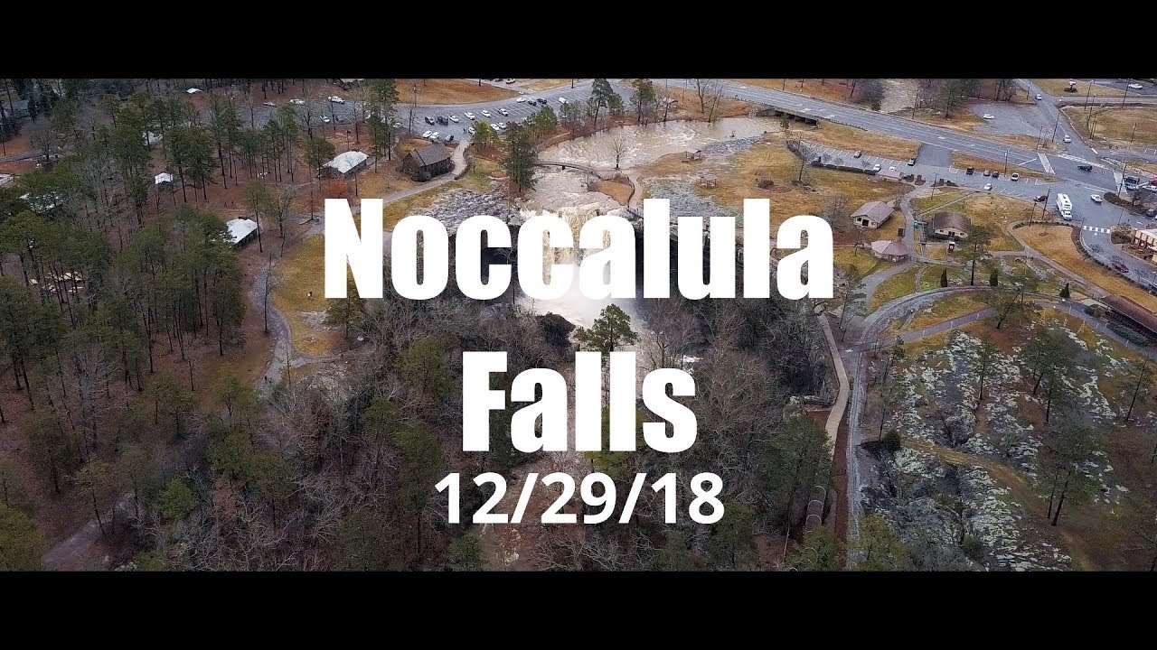 4K/UHD Noccalula Falls Flood 12/28/18 Gadsden, AL Mavic Pro YouTube