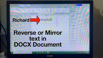 How to Reverse Text or Mirroring Text in Word "DOCX Document" | WPS Office