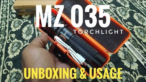 MZ 035 Torchlight Unboxing & usage | Powerful Torchlight for any purpose