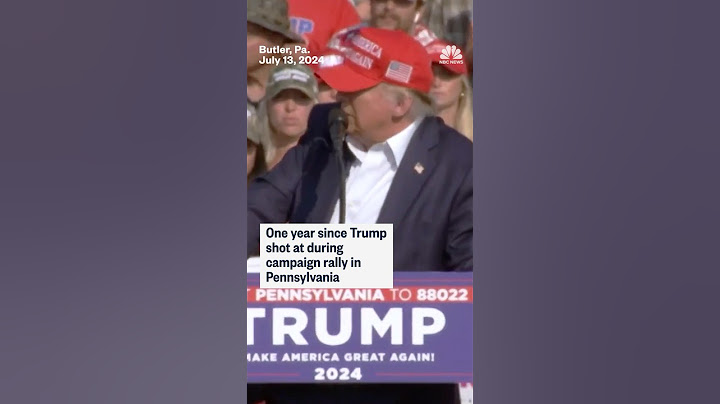 One year since Trump shot at during campaign rally in Pennsylvania
