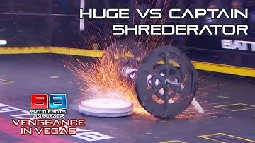 WATCH THE CAPTAIN TAKE FLIGHT! | Captain Shrederator vs Huge | BattleBots: Vengeance in Vegas