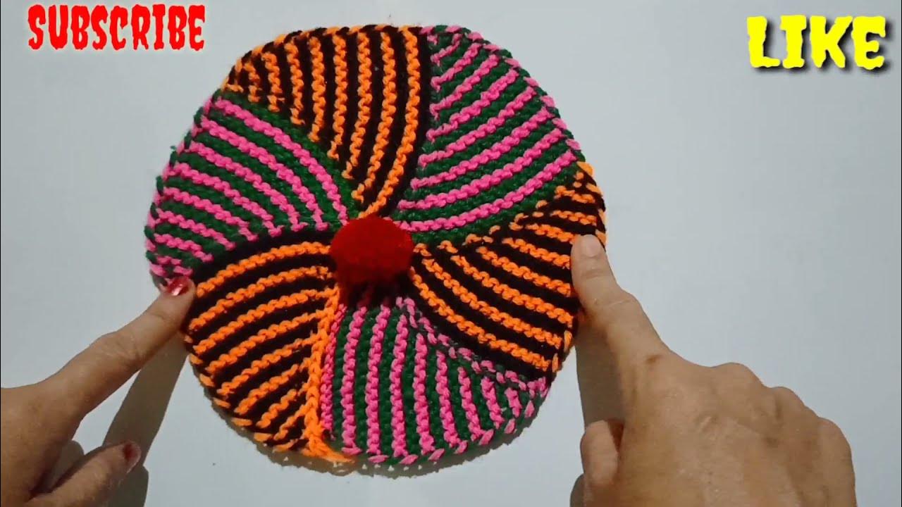 Chakri doormat design in Hindi. Sabse aasan tarika doormat banane ka