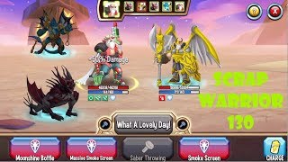 Monster Legends Scrap Warrior level 1-130 review combat PVP