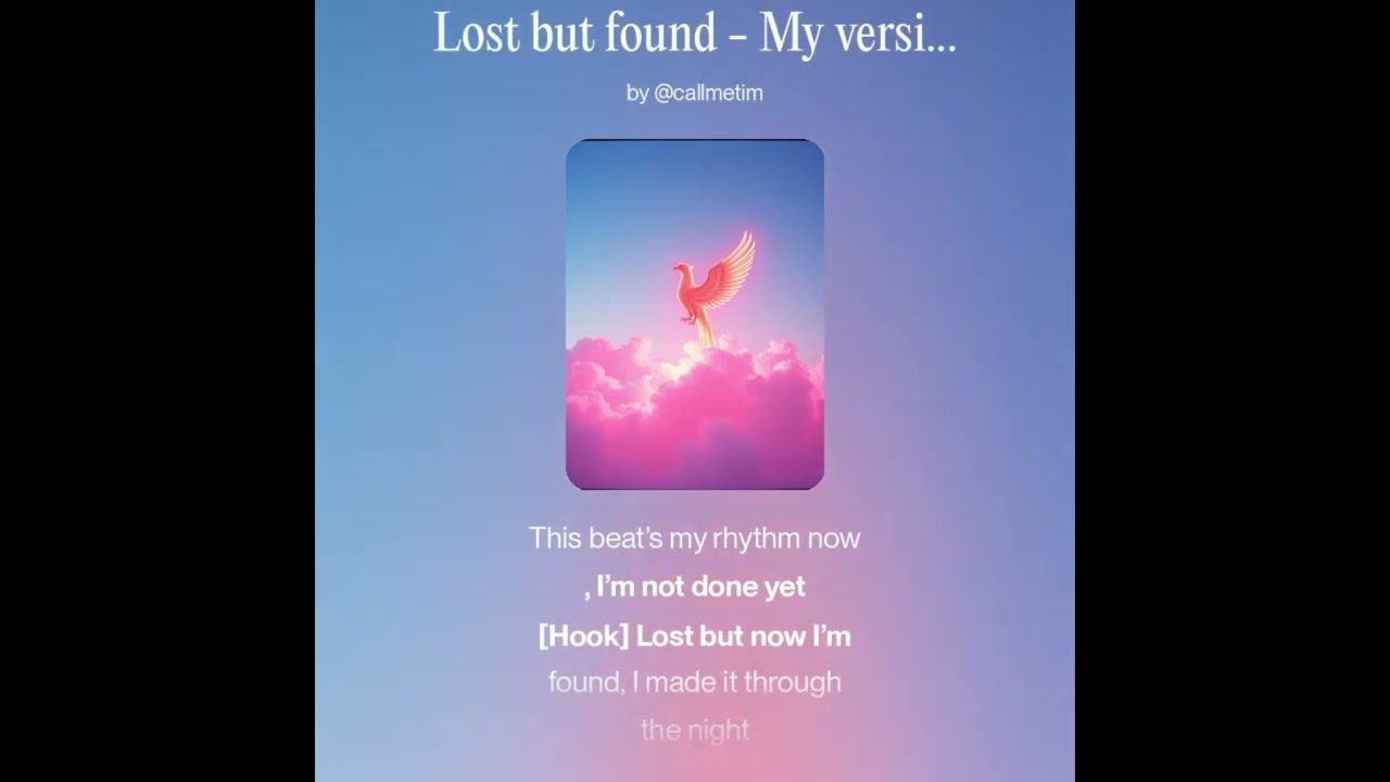 Lost but now I'm found - Official Lyrical video (Alt version)