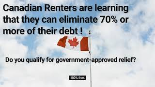 Legislated Debt Relief Plan for Canadians in 2023  - Do You Qualify?
