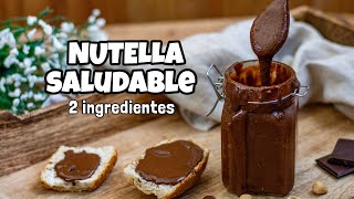 Cómo HACER NUTELLA  ¡Receta SALUDABLE! Solo 2 ingredientes! SIN azúcar, Sin aceite ¡CRÉETELO!