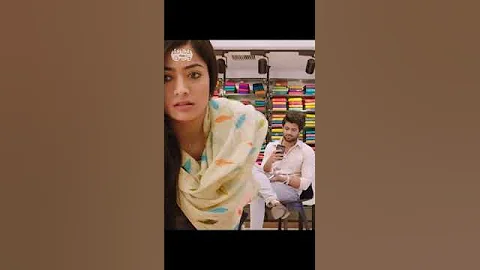 Rashmika and Vijay Devarakonda romantic movie scene cute scene angry girl attitude shopping mall