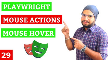 Playwright #29 Mouse Actions & Mouse Hover in Playwright