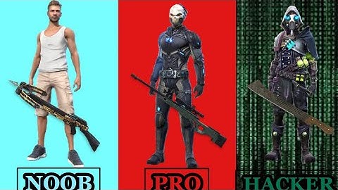 NOOB VS PRO VS HACKER - GARENA FREE FIRE
