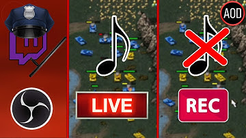 How To Remove Music from Twitch VODs - Twitch VOD Track - OBS Studio