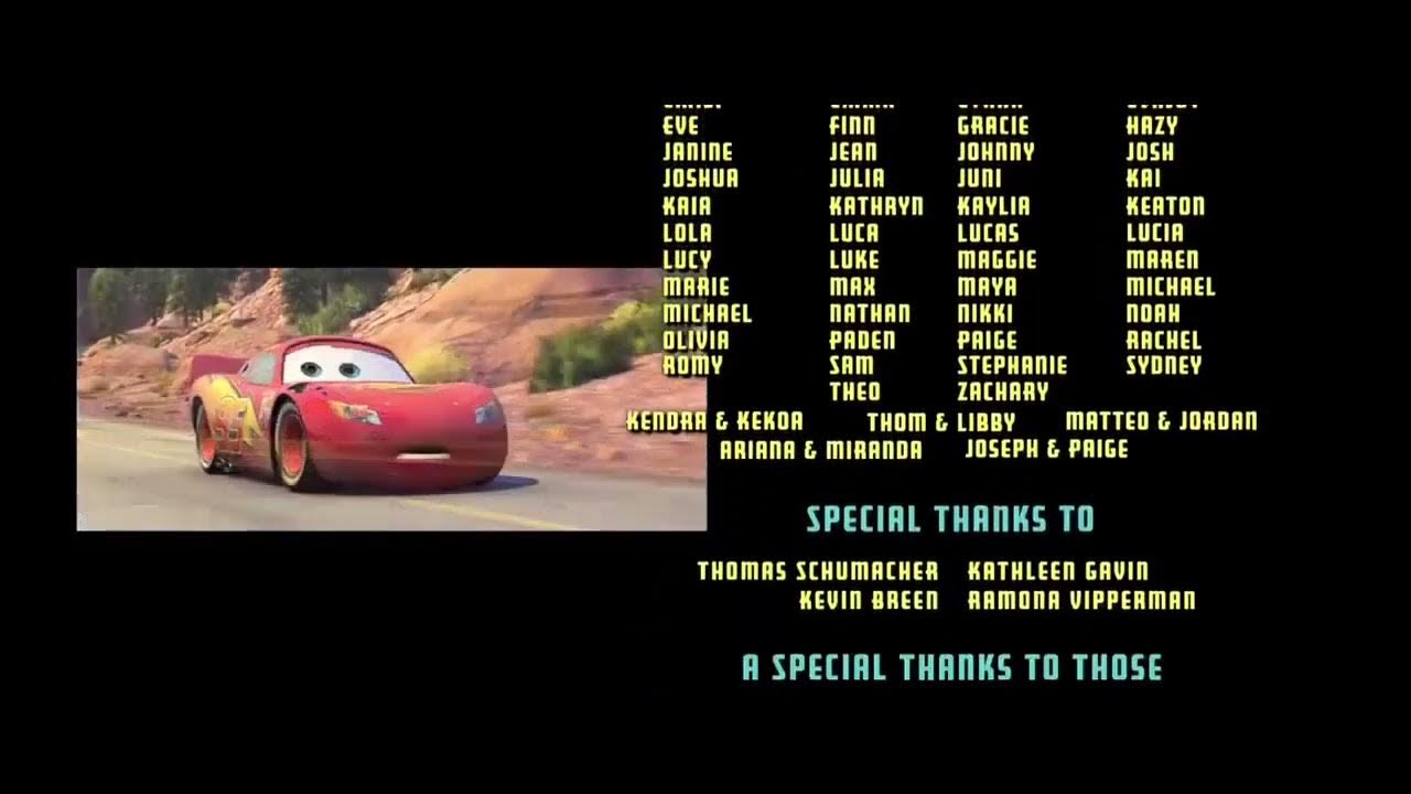 Cars 2006 end credits with the Sony Pictures Television International