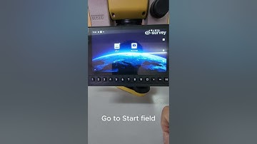 e-Survey eTS8 Android Total Station  import data and call out