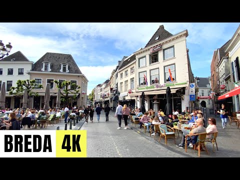 BREDA, NETHERLANDS 🇳🇱 [4K] City Centre — Walking Tour